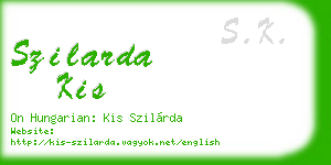 szilarda kis business card